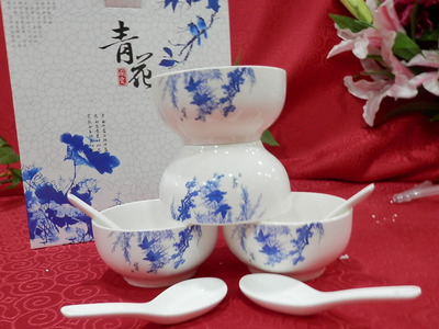 【廠家直銷 圣的青花八頭 日用陶瓷 餐具套裝 歡迎選購】價格,廠家,圖片,碗、碟、盤,濟南圣的陶瓷制品-