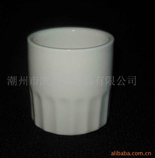 條紋直身杯 白地 中溫強(qiáng)化瓷