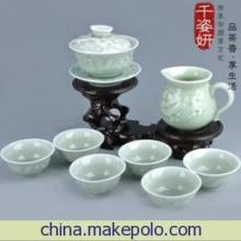 【龍年大吉/陶瓷工藝品/高檔禮品/日用陶瓷、茶具/龍泉青瓷/龍鳳配】價格,廠家,圖片,茶具,德化縣根源木制品廠-